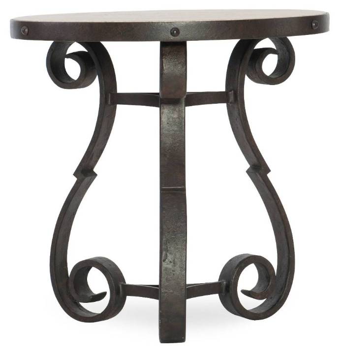 Picture of  LUCKENBACH METAL AND STONE END TABLE       
