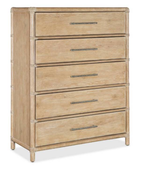 Picture of RETREAT POLE RATTAN FIVE-DRAWER CHEST         