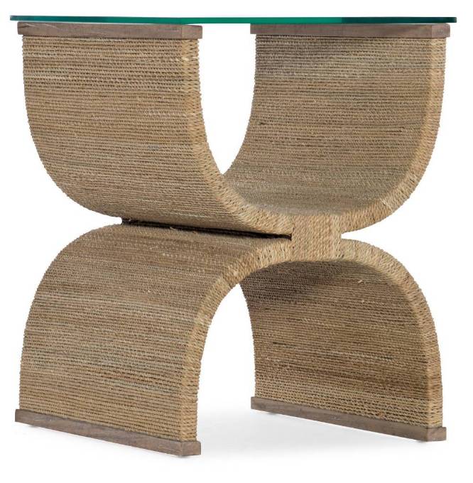 Picture of  MELANGE LENNY WOVEN END TABLE        