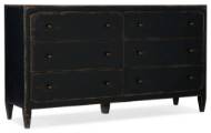 Picture of CIAO BELLA SIX-DRAWER DRESSER- BLACK         