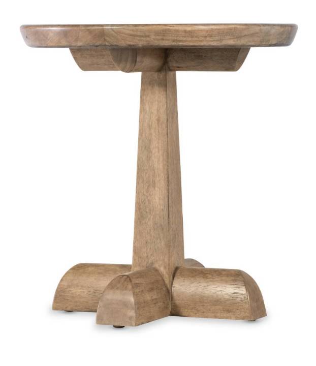 Picture of  VINEYARD ROW ROUND PEDESTAL END TABLE       