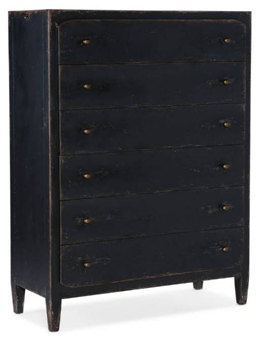 Picture of CIAO BELLA SIX-DRAWER CHEST- BLACK         