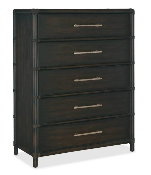 Picture of RETREAT POLE RATTAN FIVE-DRAWER CHEST         