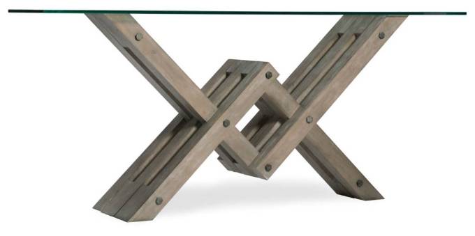 Picture of  AFFINITY GLASS TOP ACCENT CONSOLE        