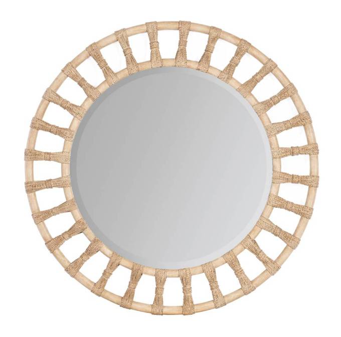 Picture of RETREAT POLE RATTAN ACCENT MIRROR         