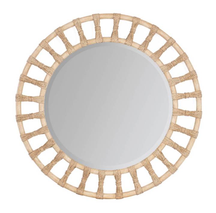 Picture of RETREAT POLE RATTAN ACCENT MIRROR         