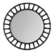 Picture of RETREAT POLE RATTAN ACCENT MIRROR         