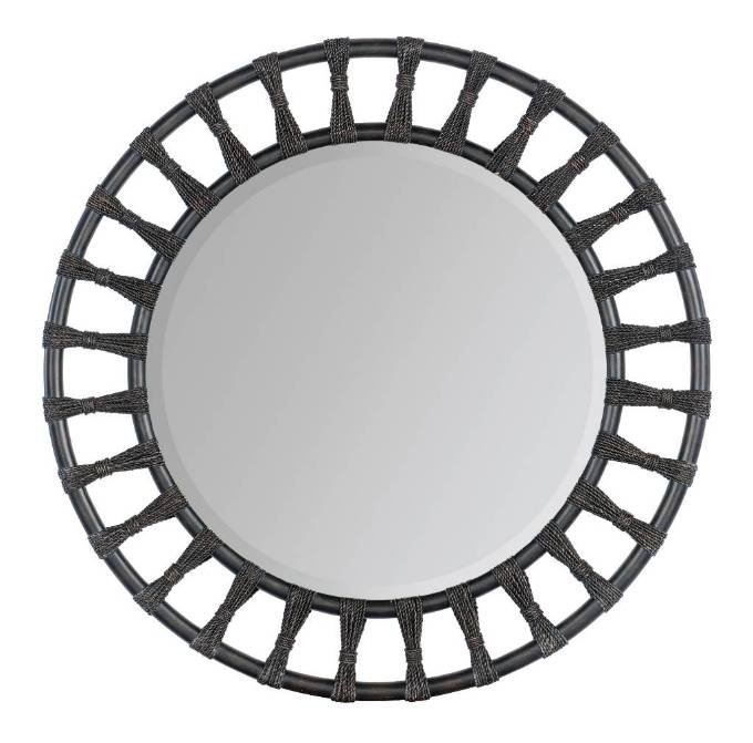 Picture of RETREAT POLE RATTAN ACCENT MIRROR         