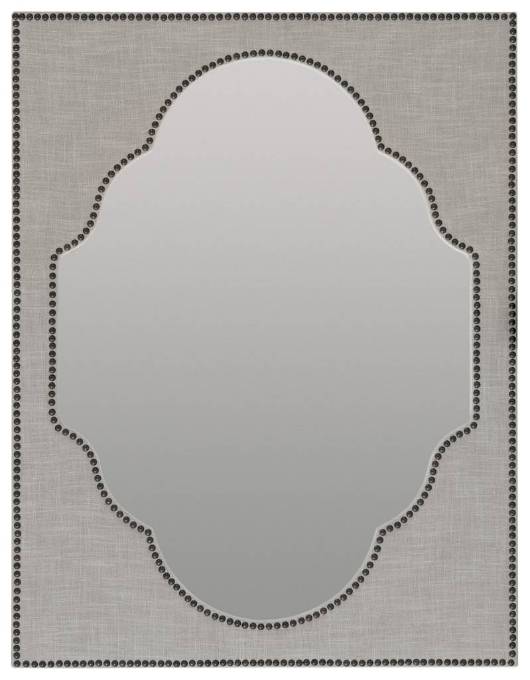Picture of BOHEME NOURMAND LINEN WRAPPED MIRROR         