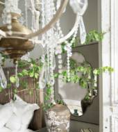 Picture of BOHEME NOURMAND LINEN WRAPPED MIRROR         