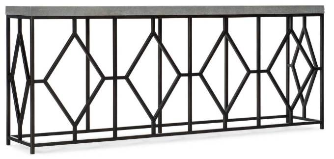 Picture of  CIAO BELLA METAL AND FAUX CONCRETE CONSOLE TABLE     