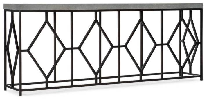 Picture of  CIAO BELLA METAL AND FAUX CONCRETE CONSOLE TABLE     