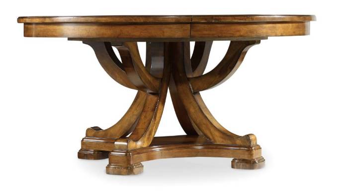 Picture of  TYNECASTLE ROUND PEDESTAL DINING TABLE WITH ONE 18'' LEAF    