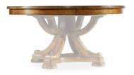 Picture of  TYNECASTLE ROUND PEDESTAL DINING TABLE WITH ONE 18'' LEAF    