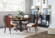 Picture of  CHARLESTON ROUND PEDESTAL DINING TABLE W/1-20IN LEAF      
