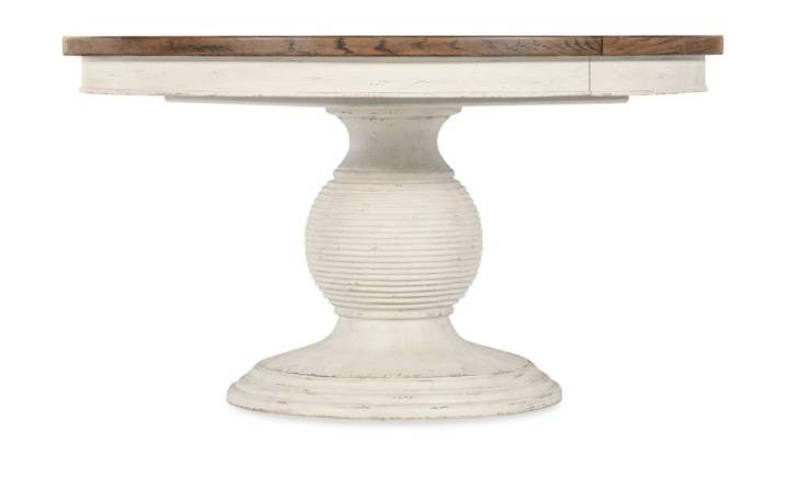 Picture of  AMERICANA ROUND PEDESTAL DINING TABLE W/1-22IN LEAF      