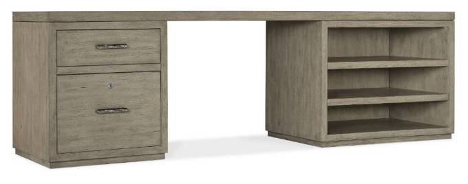 Picture of  LINVILLE FALLS DESK - 96IN TOP-SMALL FILE AND OPEN    