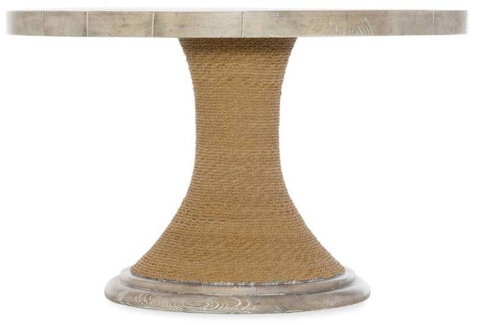 Picture of  AMANI 48IN ROUND PEDESTAL DINING TABLE WITH WOOD TOP    