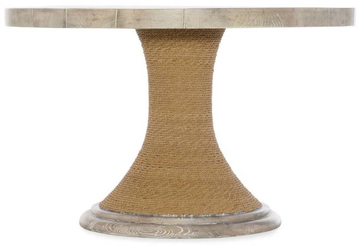 Picture of  AMANI 48IN ROUND PEDESTAL DINING TABLE WITH WOOD TOP    
