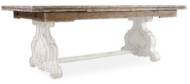 Picture of  CHATELET REFECTORY RECTANGLE TRESTLE DINING TABLE WITH TWO 22'' LEAVES   