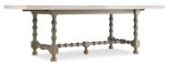 Picture of  CIAO BELLA 84IN TRESTLE TABLE W/ 2-18IN LEAVES-NATURAL/GRAY     