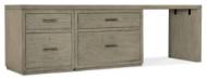 Picture of  LINVILLE FALLS DESK - 96IN TOP-SMALL FILE-LATERAL FILE AND LEG   