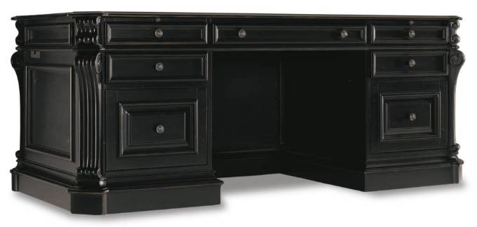 Picture of  TELLURIDE 76'' EXECUTIVE DESK W/LEATHER PANELS       