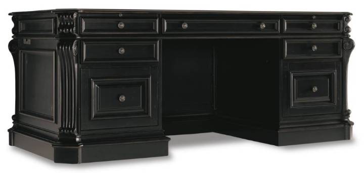 Picture of  TELLURIDE 76'' EXECUTIVE DESK W/LEATHER PANELS       