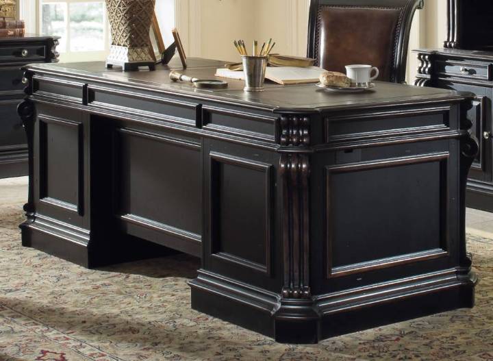 Picture of  TELLURIDE 76'' EXECUTIVE DESK W/WOOD PANELS       