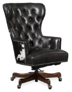 Picture of  KATHERINE EXECUTIVE SWIVEL TILT CHAIR W/ BLACK & WHITE HOH   