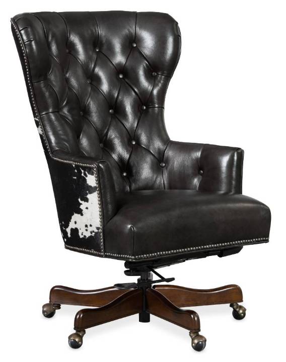 Picture of  KATHERINE EXECUTIVE SWIVEL TILT CHAIR W/ BLACK & WHITE HOH   
