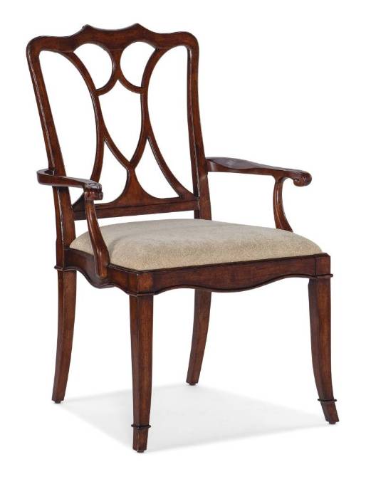 Picture of  CHARLESTON UPHOLSTERED SEAT ARM CHAIR-2 PER CARTON/PRICE EA     