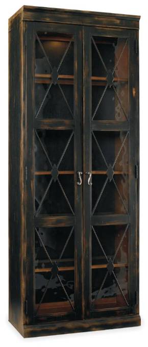 Picture of  SANCTUARY TWO-DOOR THIN DISPLAY CABINET - EBONY      