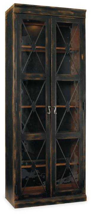 Picture of  SANCTUARY TWO-DOOR THIN DISPLAY CABINET - EBONY      