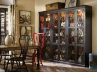 Picture of  SANCTUARY TWO-DOOR THIN DISPLAY CABINET - EBONY      