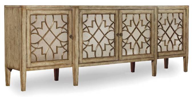 Picture of  SANCTUARY FOUR-DOOR MIRRORED CONSOLE - SURF-VISAGE       