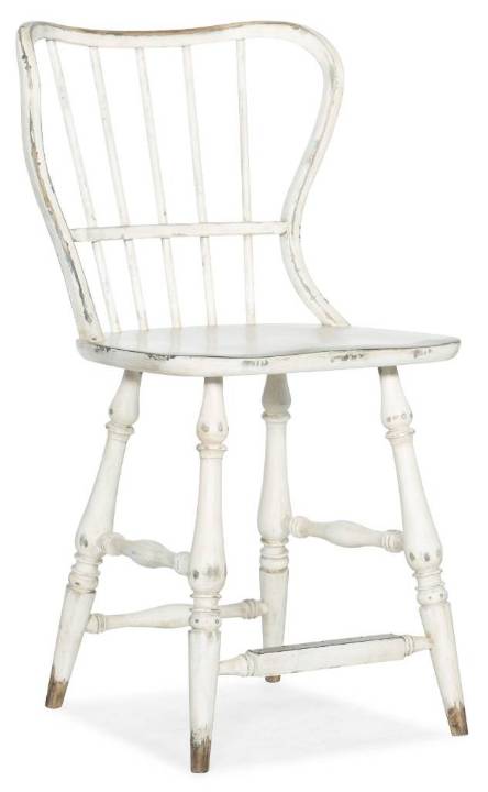 Picture of  CIAO BELLA SPINDLE BACK COUNTER STOOL-WHITE       