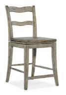 Picture of  ALFRESCO LA RIVA LADDER BACK SWIVEL COUNTER STOOL     