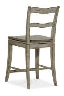 Picture of  ALFRESCO LA RIVA LADDER BACK SWIVEL COUNTER STOOL     