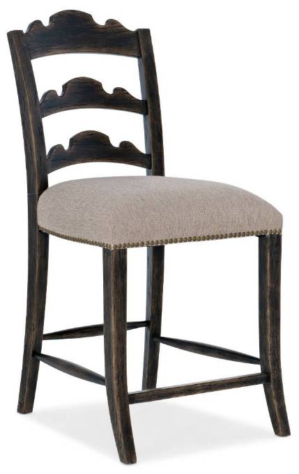 Picture of  LA GRANGE TWIN SISTERS LADDERBACK COUNTER STOOL      