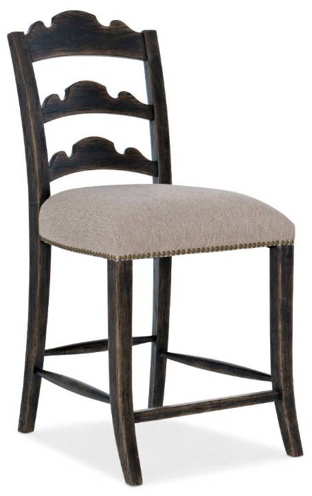 Picture of  LA GRANGE TWIN SISTERS LADDERBACK COUNTER STOOL      