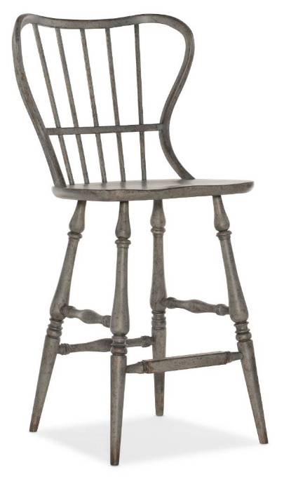 Picture of  CIAO BELLA SPINDLE BACK BAR STOOL-SPECKLED GRAY      