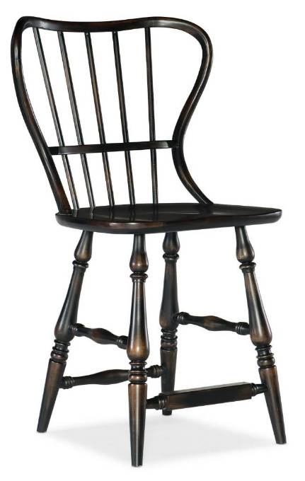 Picture of  CIAO BELLA SPINDLE BACK COUNTER STOOL-BLACK       