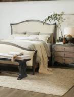 Picture of CIAO BELLA CAL KING UPHOLSTERED BED- SPECKLED GRAY      
