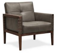 Picture of  CARVERDALE LEATHER CLUB CHAIR W/WOOD FRAME       
