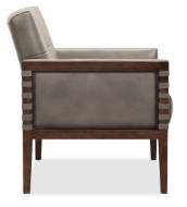 Picture of  CARVERDALE LEATHER CLUB CHAIR W/WOOD FRAME       