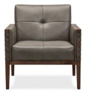 Picture of  CARVERDALE LEATHER CLUB CHAIR W/WOOD FRAME       