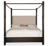 Picture of RETREAT POLE RATTAN CAL KING UPHOLSTERED POSTER BED W/CANOPY     
