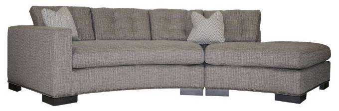 Picture of BENNETT LEFT ARM CURVED BUTTON SOFA