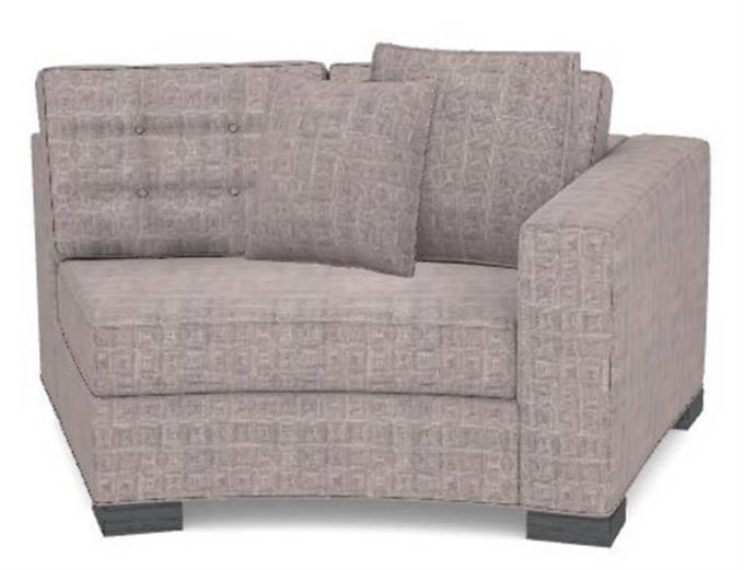 Picture of BENNETT RIGHT ARM CURVED BUTTON LOVESEAT